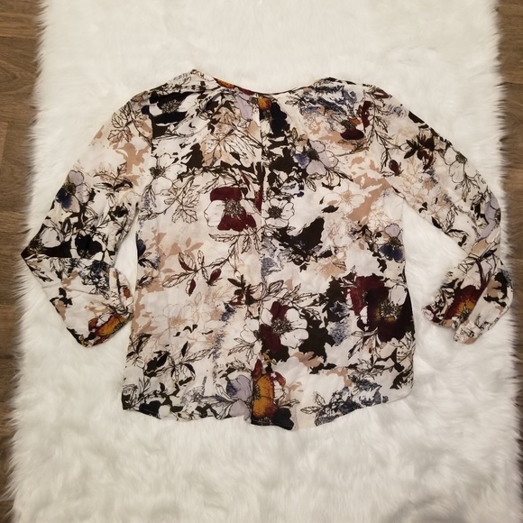 Fall Floral Blouse | MELROSE & MARKET - Picture 4 of 6